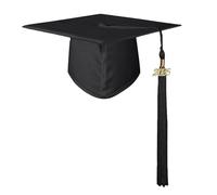 Cappellini lucidi per scuola materna e prescolare per bambini e scuole superiori per adulti con nappa, cappelli invernali per bambini alla rinfusa (nero, M)