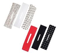 Cappellini per panini da 6 pezzi a rullo per pannelli per capelli 13, 8 '' Donut flessibile semplice creatore di bigodino francese per le donne long spesso sottile, rullo