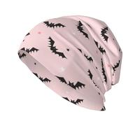 Cappellini uomo donna cappello comodo maglia halloween pipistrello stelle rosa chemio cappello notte