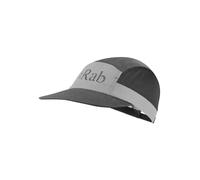 Rab Momentum - Cappello a 5 pannelli, leggero, traspirante, per trail running ed escursionismo, Grafene/Zinco chiaro/Ebano, Taglia unica