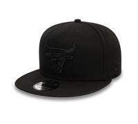 Cappellino 9Fifty monocromatico da uomo New Era ~ Chicago Bulls nero