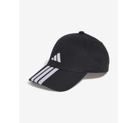 Cappellino adidas Baseball New Logo 3 strisce bambino nero bianco - S-M