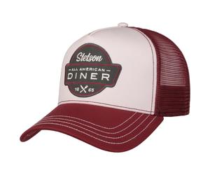Cappellino All American Diner 1865 by Stetson rosso bordeaux One Size