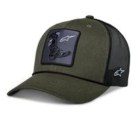 Cappellino Alpinestars con stivale verde-nero