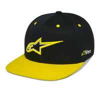 Cappellino Alpinestars Thickness Snapback nero-giallo fluo