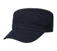 Cappellino Army in Lino by Lipodo blu scuro One Size