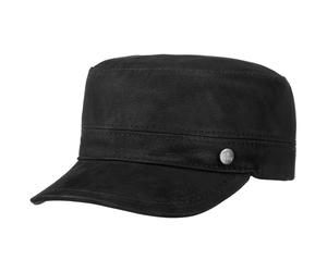 Cappellino Army in Pelle Cubano by Lierys nero 58 cm