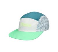 Cappellino asics 5 panel verde blu