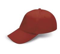 Cappellino Bambino 20 Pezzi 5 Pannelli 100% Cotone con Visiera Rigida precurvata e Chiusura Regolabile con Velcro a Strappo per Gite e Campo Estivo (IT, età, Taglia Unica, Rosso)