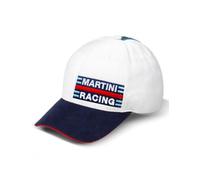 Cappellino Baseball Bianco Martini Racing Side in Poliestere Scamosciato Taglia