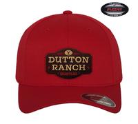 Cappellino Baseball Cap Yellowstone Dutton Ranch Nero Flexfit Uomini Unisex