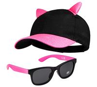 Cappellino Baseball Regolabile e Protezione UV Occhiali da Sole Bambina Set
