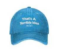 Cappellino Baseball That's A Terrible Ideas What Time Classic Cappello Trucker Protezione Solare Cappellino Berretto da Baseball per Adulto Golf Sportive Estivo