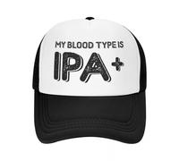 Cappellino baseball uomo Il mio gruppo sanguigno è IPA Amante della birra Merch Schiuma Mesh Cappello camionista Unisex Traspirante Hme Brewing Mesh-back Cappelli sole Vintage Regalo di regolazione