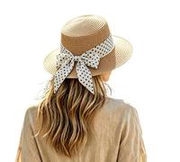 Cappellino Bianco - Cappello da Donna in Stile Francese per L'Estate Un Elegante Cappello da Sole a Tesa Piatta Perfetto per Il Mare e la Spiaggia