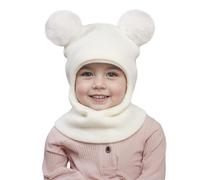 Cappellino Calda Per Bambini Cappelli Lana Bambina Cappello Con Orecchie Dopo Sci Bebe Regali Turbante Snowsuit a Berretto Berretto a Maglia Sciarpa Con Pompom Berretti Per Bambini Ragazzi Ragazze