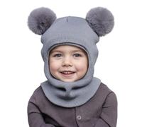 Cappellino Calda Per Bambini Cappelli Lana Bambina Cappello Con Orecchie Dopo Sci Bebe Regali Turbante Snowsuit a Berretto Berretto a Maglia Sciarpa Con Pompom Berretti Per Bambini Ragazzi Ragazze