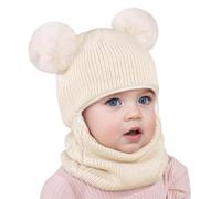 Cappellino Calda Per Bambini Cappelli Lana Bambina Cappello Con Orecchie Dopo Sci Bebe Regali Turbante Snowsuit a Berretto Berretto a Maglia Sciarpa Con Pompom Berretti Per Bambini Ragazzi Ragazze
