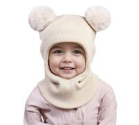 Cappellino Calda Per Bambini Cappelli Lana Bambina Cappello Con Orecchie Dopo Sci Bebe Regali Turbante Snowsuit a Berretto Berretto a Maglia Sciarpa Con Pompom Berretti Per Bambini Ragazzi Ragazze