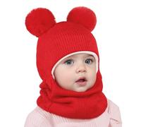Cappellino Calda Per Bambini Cappelli Lana Bambina Cappello Con Orecchie Dopo Sci Bebe Regali Turbante Snowsuit a Berretto Berretto a Maglia Sciarpa Con Pompom Berretti Per Bambini Ragazzi Ragazze