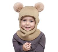 Cappellino Calda Per Bambini Cappelli Lana Bambina Cappello Con Orecchie Dopo Sci Bebe Regali Turbante Snowsuit a Berretto Berretto a Maglia Sciarpa Con Pompom Berretti Per Bambini Ragazzi Ragazze