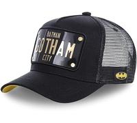 Capslab cap with a Visor, Black, One Size Men's