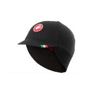 CASTELLI CA5W0 Difesa Thermal cap, Copricapo Ciclismo Unisex - Adulto, Black Red, Taglia Unica