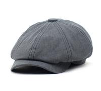Cappellino classico da uomo cotone da newsboy per guida estiva verde/cachi/nero/