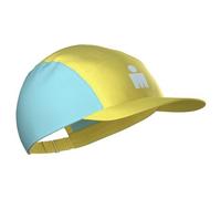 Cappellino compressport 5 panel ironman 2026 giallo grigio blu