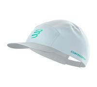 Cappellino compressport 5 panel star bianco blu verde