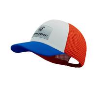 Cappellino compressport trucker 6p blu bianco arancione