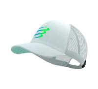 Cappellino compressport trucker bianco blu verde