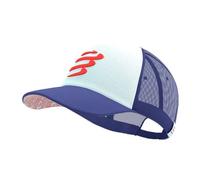 Cappellino compressport trucker blu bianco rosso