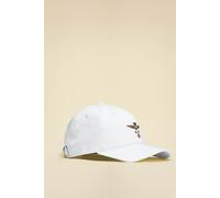 Cappellino con ricamo aquila turrita BIANCO