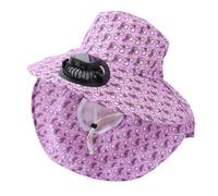 Cappellino con ventola di raffreddamento ad energia solare, per donne, adolescenti, alpinismo, viaggi, essenziale, campeggio, escursionismo, cappello da sole, Viola, Taglia unica