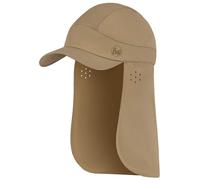 Cappellino con Visiera Buff Safety Pack Bimini Cap con Protezione Nuca - Solid Sand universale