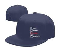 Cappellino con Visiera Computer Science Programmer Eat Sleep Code Unisex Cappello con Visiera Classic Berretto da Baseball per Adulto Tennis Uomo