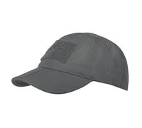 Cappellino con visiera con velcro Helikon-Tex Folding PolyCotton Rip-Stop - Shadow Grey universale