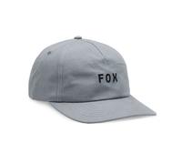 Cappellino con visiera Fox Racing Strapback Curve da uomo ~ Wordmark grigio