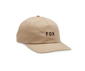 Cappellino con visiera Fox Racing Strapback Curve da uomo ~ Wordmark taupe