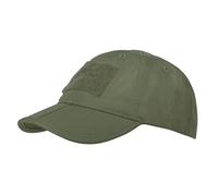 Cappellino con visiera Helikon-Tex Folding PolyCotton Rip-Stop con velcro - Olive Green universale