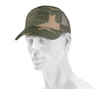 Cappellino con visiera Mil-Tec Trucker Baseball Cap - Woodland universale