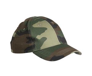 Cappellino con visiera per bambini Mil-Tec Baseball Cap Woodland universale
