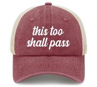 Cappellino con Visiera This Too Shall Pass Cappellino Uomo 55-59cm