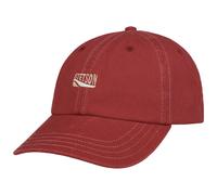Stetson Cappello da papà con cuciture a contrasto, unisex, in cotone, con fibbia in metallo, con visiera, fodera per tutte le stagioni, primavera, estate, autunno, inverno, Rosso, Taglia unica