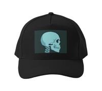 Cappellino da Baseball Cappello con Visiera Curva e Profilo Laterale a Forma di Teschio, Ideale per Uno Stile Casual e Traspirante, Perfetto per la Moda Urbana.
