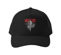 Cappellino da Baseball Cappello da Campeggio Traspirante con Teschio Alato, Serpente e Spada, Ideale per la Pesca all'aperto e per proteggersi dal Sole.