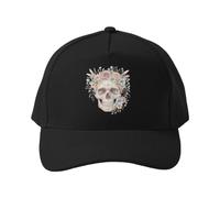 Cappellino da Baseball Cappello da Golf in Stile Boho con Teschio Floreale per Spiriti Liberi e Amanti dello Stile Hippie, Ideale per la Corsa e Le attività all'aperto.