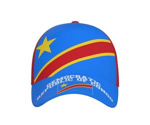Cappellino da Baseball con Bandiera della Repubblica Democratica del Congo per Uomo e Donna, Classico, Regolabile, Stile Trucker, Patriottico, Dad Hat, con Visiera Protettiva dal Sole, Nero.