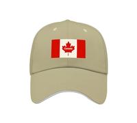 Cappellino da Baseball con Canada Bandiera Nazionale Regolabile per Corsa Allenamenti E attività All'Aperto Tutte Le Stagioni Coppa del Mondo